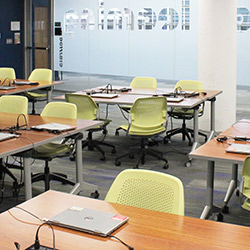 Engaged Learning Classroom in the library