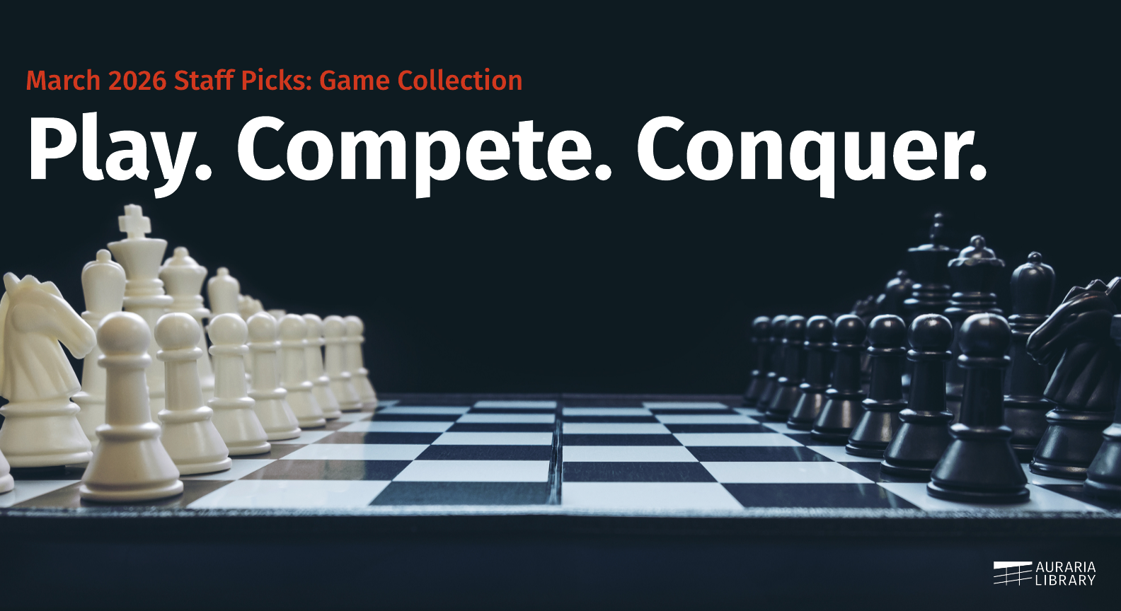 Promotional image for homepage headline: Games: Play. Compete. Conquer.