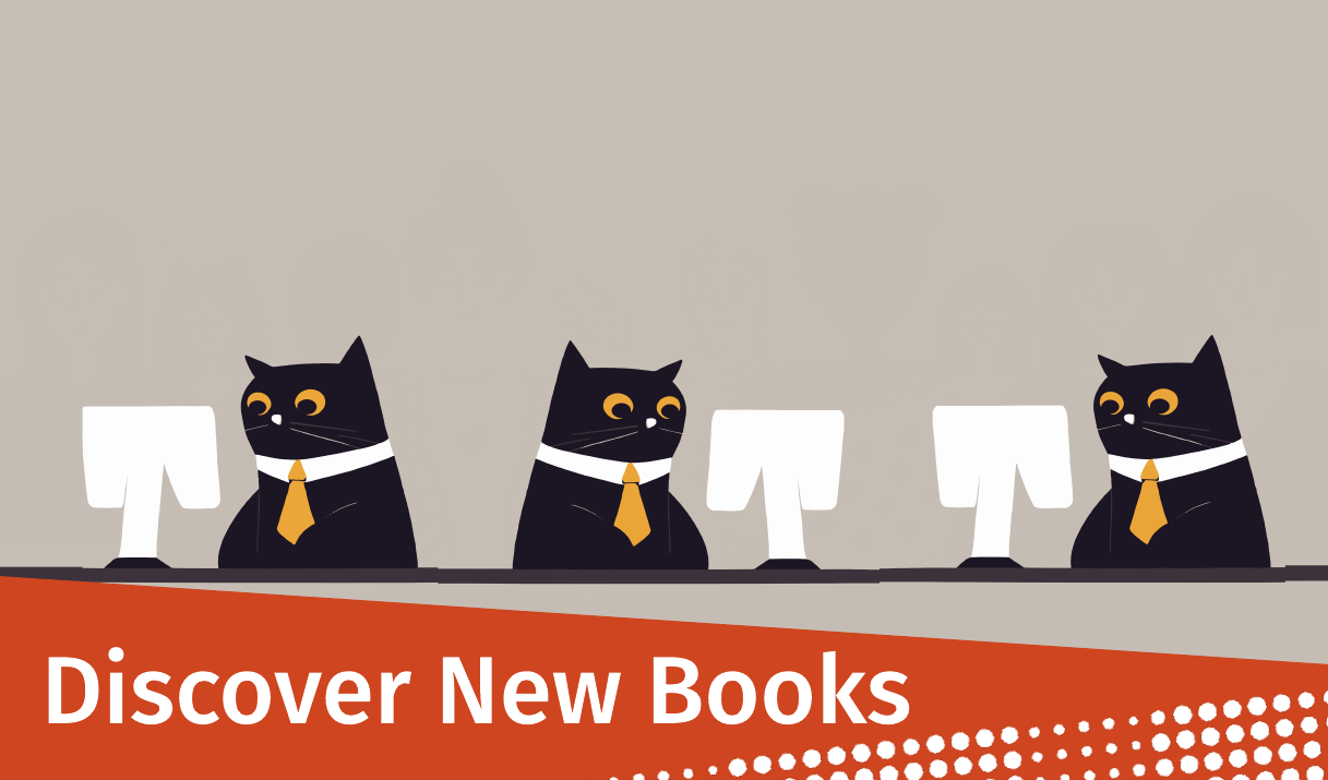 Promotional image for homepage headline: Discover New Books April 2024