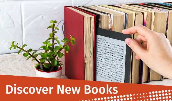 Promotional image for homepage headline: September Discover New Books 2025
