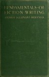 Green book cover titled "Fundamentals of Fiction Writing" by Arthur Sullivan Hoffman. The font is traditional, with a classic and scholarly tone.