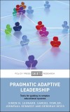 Colorful human silhouettes are linked by thin lines against a light blue background, symbolizing interconnectedness. Title: Pragmatic Adaptive Leadership.