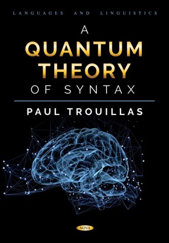 An abstract representation of quantum theory applied to syntax, illustrating complex relationships in language structure.