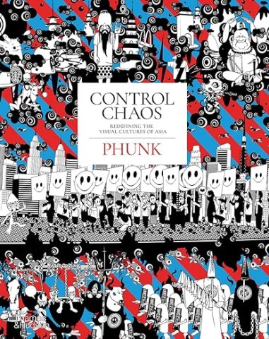 Cover of "Control Chaos" by Phunk, featuring vibrant colors and dynamic abstract designs that evoke a sense of energy