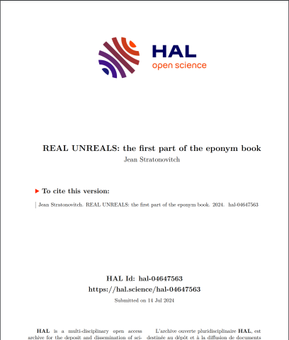 REAL UNREALS: the first part of the eponym book book cover