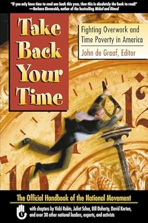 Book cover of "Take Back Your Time," featuring a serene landscape and a clock symbolizing time management and personal growth.