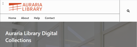 Auraria Library Digital Collections Website Banner