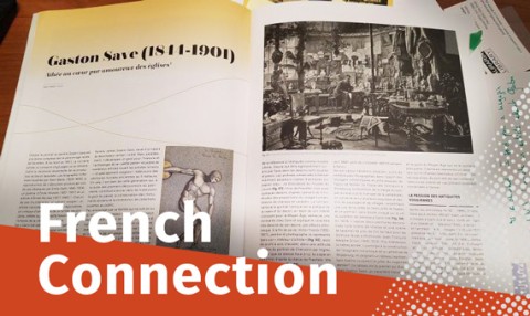 Photo of the print article in Arts Nouveaux with text French Connection