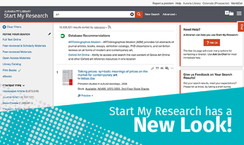 Start My Research has a New Look!