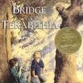 Cover of "Bridge to Terabithia" by Katherine Paterson, featuring a whimsical landscape and two children exploring their imagination.