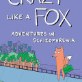 Cover of "Crazy Like a Fox" by Christi Furnas. A cartoon fox walks in a city, holding a green bag," with a UFO in the sky.