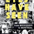 Book cover for "Eyes Have Seen: A Memoir" by Fred Anderson. Black and white photo of people walking past a car, with bold yellow title text. Historical tone.