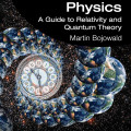 Book cover for *Fundamental Physics: A Guide to Relativity and Quantum Theory*, featuring clocks, Earths, and cosmic imagery suggesting time and space.