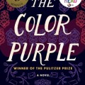 "Cover of 'The Color Purple' by Alice Walker, featuring floral patterns and award seals."
