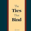 Book cover titled "The Ties That Bind" by Julius M. Moravcsik. Cream background, bold black text, framed by a dark red border. Published by CEU Press.