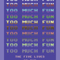 Retro purple poster reading “Jesper Juul” and repeated “Too Much Fun” in colorful pixel text, with “The Five Lives of the Commodore 64” below.